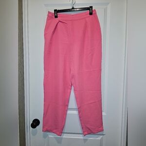 SHEIN Vibrant Pink Ankle Pants